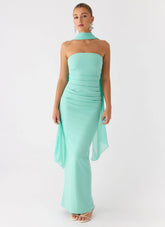 Libra Maxi Dress - Aqua